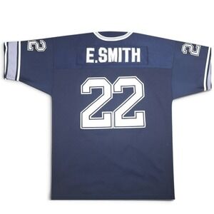 Jeff Hamilton Dallas Cowboys Emmitt Smith Jersey Mens 3XL Navy Excellent 2004